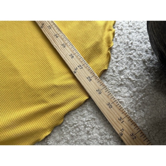 NEW Free People XS Shimmy Shake Boho Low Back Top Untamed Gold Long Sleeve PS2 - Picture 7 of 9